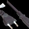 P0370-S015 Euro plug type C to C7 , black, 0.75 mm², 1.5 m