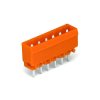 WAGO 231-336/001-000 MCS MIDI 6 Pole 12A 5.08mm Vertical PCB Header Orange