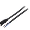 Przewód przyłączeniowy M8 PIN 3 prosty 10m wtyk 60VAC 4A -40÷80C YF8U13-100UA1XLEAX