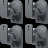 49391 Speaker wall bracket, set of 4, max. 3.5 kg, black