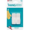 Adhesive hooks, holding force 450 g, rubber/nylon, white, self-adhesive, (W x H) 25 x 62 mm, VEL-30106-WEU, package with 2 piece