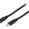 Kabel USB 3.2 USB C wtyk, z obu stron 0,5m czarny 5Gbps 60W 67975