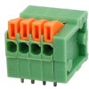 Złącze zaciskowe bezśrubowe KF141V - 4 pin - do lutowania PCB - szybkozłączka