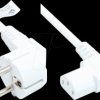 P0131-W030 power cord type E+F CEE 7/7 to C13, white, 1,00 mm², 3 m