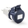 Adapter do przedłużacza sieciowego 16A Wtyczka 230 V 2P + E RS PRO Niebieski IP20