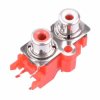 Red / White Twin RCA PCB Phono Socket