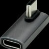 12032933 USB4 adapter, USB-C connector > USB-C port, 8K, 90°, rotated, si