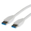 Kabel Value Usb 3.2 Gen 1, Typ A-A, Biały, 1,8 M