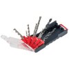 kwb 109154 HSS masonry Twist Drill Bit set 9 pcs Carbide & CV Wood