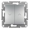 ASFORA Wyłącznik żaluzjowy zwierny przycisk (zaciski śrubowe) aluminium EPH1300361 SCHNEIDER ELECTRIC