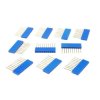 PB10S L BLUE-Listwa prosta 1x10 styków (długie nóżki 12mm), 2,54mm - 10 szt.