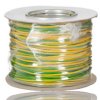 Przewód montażowy 1,5 mm² Zielony/Żółty RS PRO PVC 16 AWG 1 kV DC, 600 V AC dł. 100m 27/0,25 mm 105°C BS6231