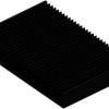Extruded heatsink, (L x W x H) 200 x 300 x 40 mm, 0.59 to 0.3 K/W, black anodized, 10021358