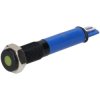 R-TECH 657077 Panel Indicator 6mm Flat 24V Yel Black Plated Brass
