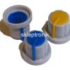 Gałka potencjometru 17,5mm niebieska 2szt
