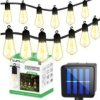 Girlanda Solarna Ogrodowa 20X Led Ozdobne Żarówki Edison St58 11,48M Ciepła...