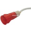 Kontrolka led 230V 11,5mm czerwona zatrzask