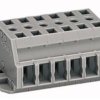 2-wire terminal strip, spring-clamp connection, 0.08-2.5 mm², 6 pole, 24 A, 6 kV, gray, 261-426