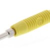 Adapter z wtykiem bananowym Męski Połączenie lutowane typ Wtyk bananowy Żółty 6A Hirschmann Test & Measurement rozmiar
