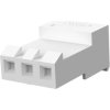 Socket housing, 3 pole, pitch 3.96 mm, straight, white, 3-640429-3