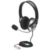 Manhattan 175555 Stereo Over-Ear Headset (3.5mm), Microphone Boom (padded), Adj