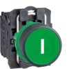 Pushbutton, unlit, groping, 1 Form A (N/O), waistband round, green, front ring black, mounting Ø 22 mm, XB5AA3311