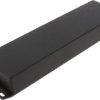 Aluminum die cast enclosure, (L x W x H) 254 x 70 x 35 mm, black (RAL 9005), IP54, 1590BX2FLBK
