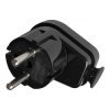 Wtyczka kątowa Uni-Schuko 16A, 230V, czarna,OR-AE-13305/B