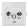 Simon Basic Gniazdo antenowe RD/TV/SAT przelotowe białe BMZAR-SAT10/P.01/11 RD/TV/SAT