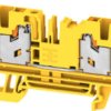 Through terminal block, snap-in, 4.0 mm², 32 A, 8 kV, yellow, 3109630000