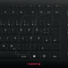 JK-8552DE-2 Wireless keyboard, USB, black, with protective membrane, DE