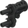 Branch socket, 1.5 kV, 60 A, 2 x MC4-Evo 2 jack to MC4-Evo 2 plug, 32.0196
