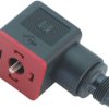 Valve adapter, DIN shape A, 3 pole + PE, 60 V, 0.34 mm², 99 5702 00 04
