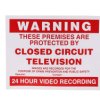 Znak CCTV, CCTV Sign, język: Angielski, Winyl, wys.: 100 mm, szer.: 130mm