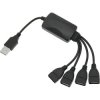 HUB USB 4-portowy z kabelkami