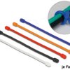 18970 Cable ties, reusable, 80 x 4 mm, five colours, 10 pieces