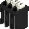 PCB terminal, 3 pole, pitch 3.5 mm, AWG 28-14, 12 A, spring-clamp connection, black, 1870650000