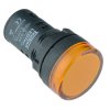 Yellow / Amber 22mm LED Pilot Indicator Light 24V