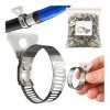 Opaska Ślimakowa z Motylkiem 10x16mm x100 szt metalowa obejma zaciskowa do rur i węży