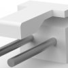 Pin header, 2 pole, pitch 3.96 mm, straight, natural, 644753-2
