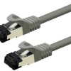 kabel LAN Value 21.99.1802, 1 szt., RJ45, CAT 8.1, S/FTP, 2.00 m, szary