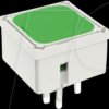 3.14.200.012/0000 RF 15 short-stroke key, 35 V AC/DC, gold, 2 LEDs, green