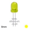 LED - 8mm YELLOW - Kingbright