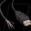 10080111 USB 2.0 A socket - free ends, 1.8 m, sw