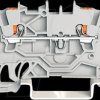 2200-1201 2-conductor through terminal block , 1 mm², gray