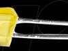 L-383YDT Flat LED, 5x2.5 mm, wired, yellow, 8 mcd, 110°