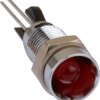 Signal light, round, 2 V, red, 80 mcd, Mounting Ø 9.5 mm, pitch 2.54 mm, LED number: 1, 2664.8011