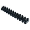 Black 12-Pole Kwik Snap Terminal Block 57A 450V
