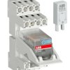 Przekaźnik CR-M024DC4SS42V komplet z podstawką modułem funkcyjnym i uchwytem 1SVR405613R1010 /10szt./