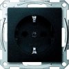 Gniazdo wtykowe SCHUKO, z przesłoną, zaciski bezśrubowe, antracyt, system M MTN2300-0414